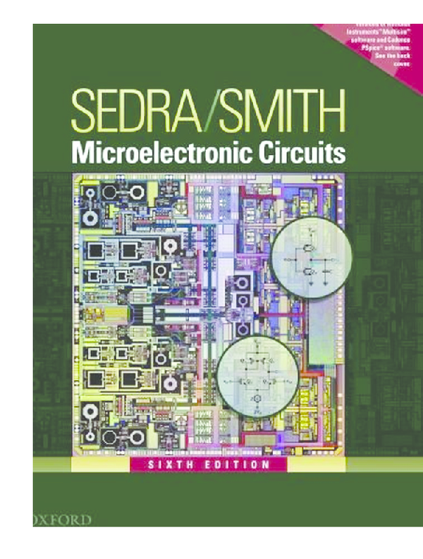 ❞ كتاب Microelectronic Circuits 6th Edition ❝  ⏤ عادل سدرا، كينيث سميث
