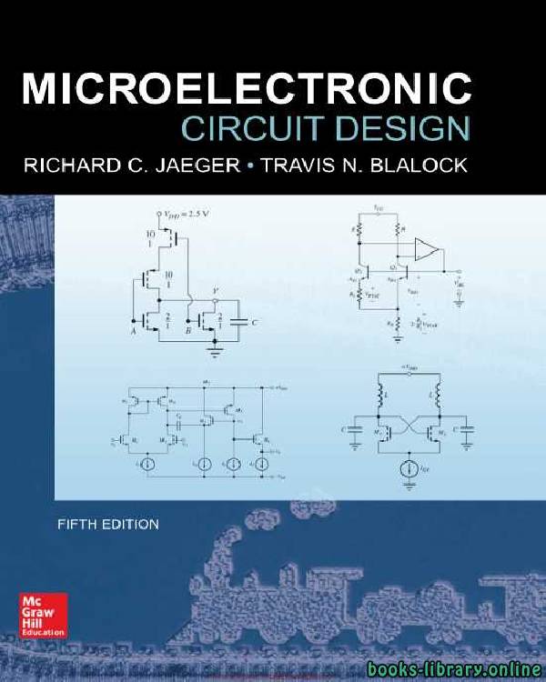 ❞ كتاب Microelectronic Circuit Design 5th Edition ❝  ⏤ Richard C. Jaeger