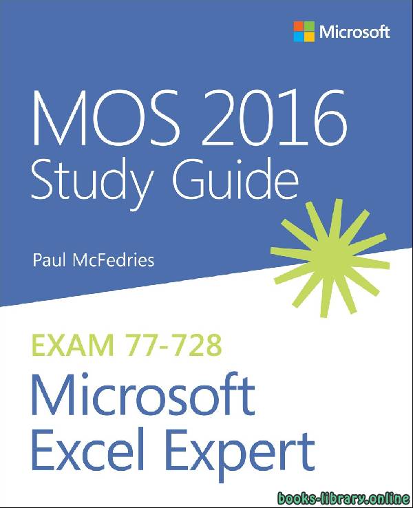 ❞ كتاب MOS 2016 Study Guide for Microsoft Excel Expert ❝  ⏤ جريج ويجاند