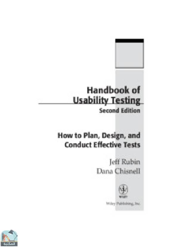❞ كتاب Handbook of Usability Testing ❝  ⏤  دانا تشيسنيل
