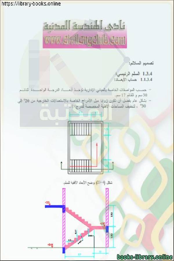 ❞ كتاب تصميم السلالم - نادي الهندسة ❝  ⏤ حيزة المصرى