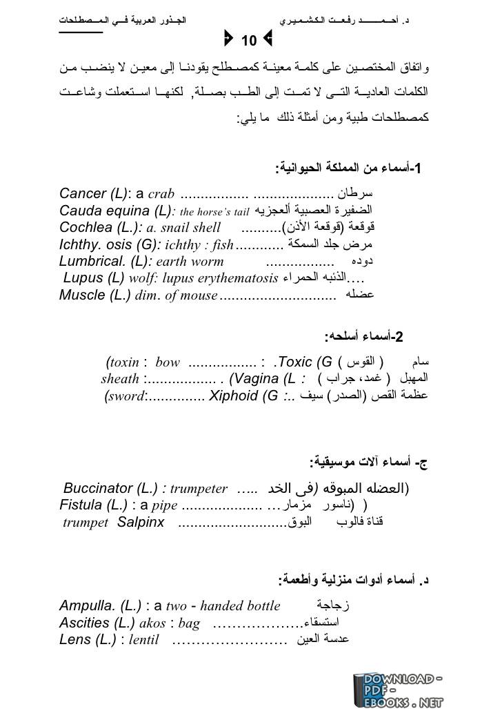 كلمات انكليزية اصلها عربي 