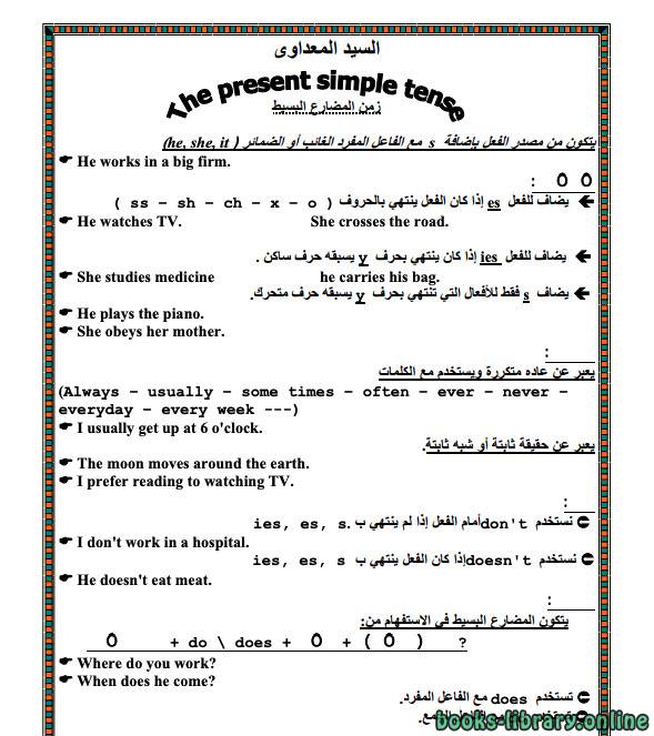 simle grammar book البسيط فى قواعد اللغة الإنجليزية 