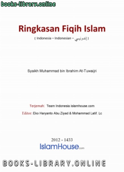 ❞ كتاب Ringkasan Fiqih Islam 06 Nikah dan yang terkait dengannya ❝  ⏤ Muhammad ibrahim Al tuwaijry