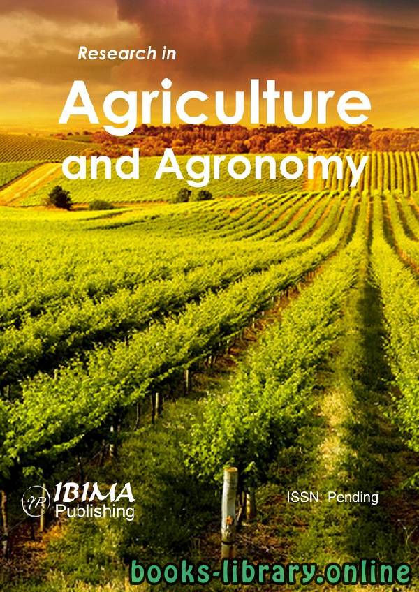 An Introduction to Agriculture and Agronomy - مقدمة في الزراعة والهندسة الزراعية