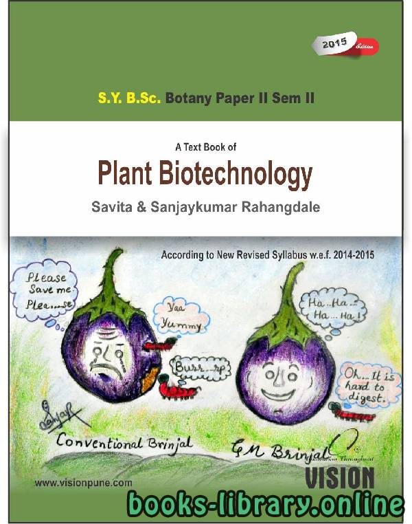 Plant Biotechnology  Role of Biotechnology  revised 