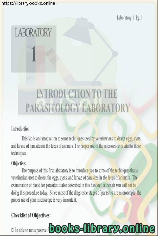 INTRODUCTION TO THE PARASITOLOGY LABORATORY