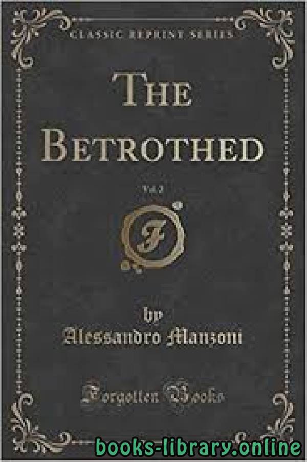 ❞ رواية The Betrothed ❝  ⏤ Alessandro Manzoni