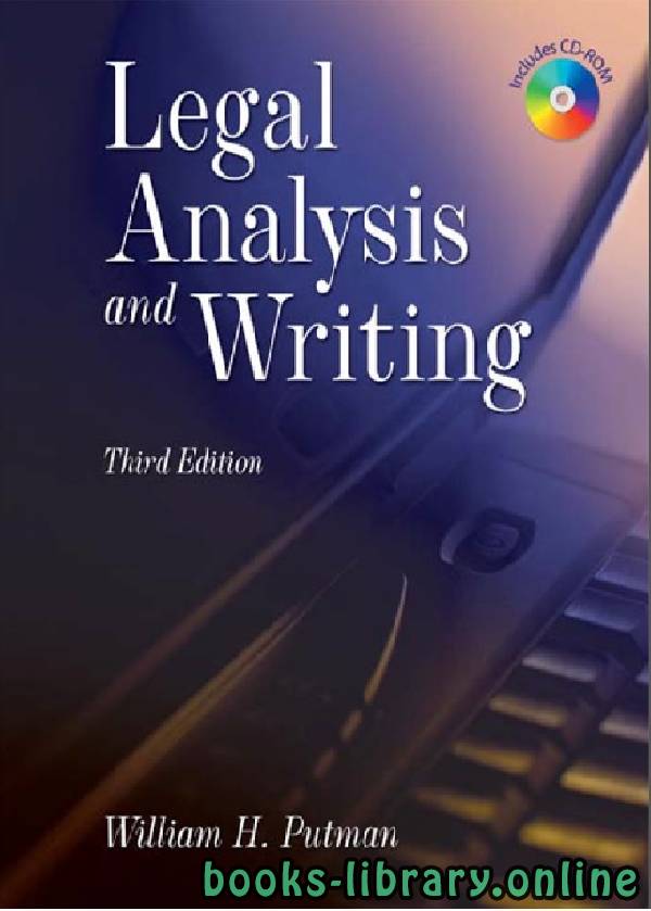 ❞ كتاب Legal Analysis and Writing Third Edition CHAPTER 15 ❝  ⏤ وليام بوتمان