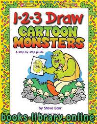 ❞ كتاب تعلم رسم الوحوش والمخلوقات الاسطورية 1-2-3 Draw Cartoon Monsters ❝ 