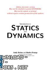 ❞ كتاب Statics and Dynamics - Andy Ruina ❝ 