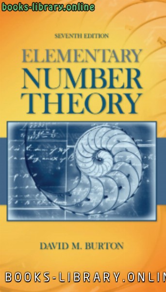 ❞ كتاب Elementary Number theory نظرية الأعداد ❝  ⏤ David M. Burton