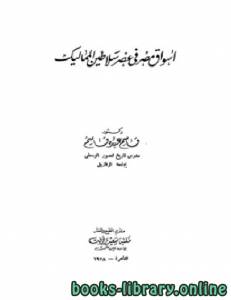 أسواق مصر في عصر سلاطين المماليك 