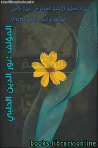 السيرة الحلبية (إنسان العيون في سيرة الأمين المأمون) الجزء الرابع word 
