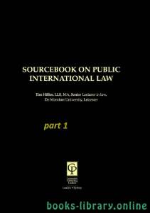 SOURCEBOOK ON PUBLIC INTERNATIONAL LAW part 1 text 2 
