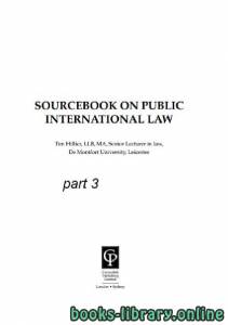 SOURCEBOOK ON PUBLIC INTERNATIONAL LAW part 3 text 6 