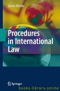 Procedures in International Law chapter 5 